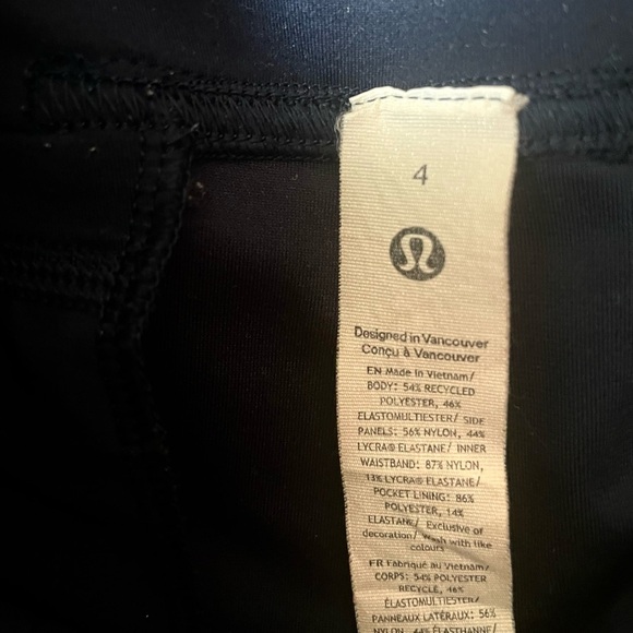 Lululemon Athletica Dark Blue Capris - Picture 2 of 10
